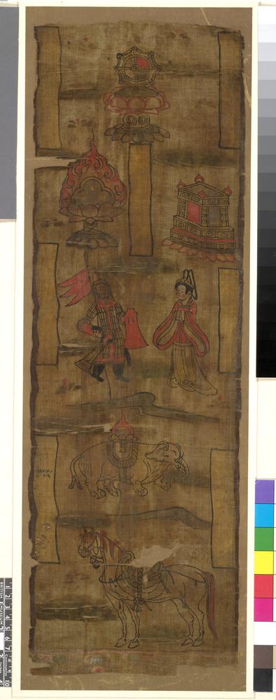 图片[1]-banner; painting; 幡(Chinese); 繪畫(Chinese) BM-1919-0101-0.93-China Archive